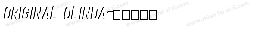 Original Olinda字体转换